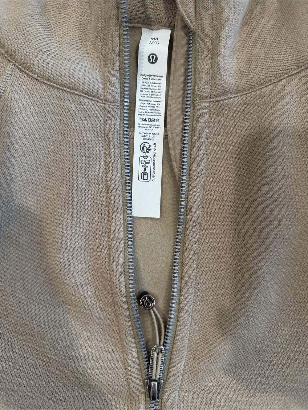Lululemon scuba oversized full zip hoodie size M/L - Picture 5 of 11